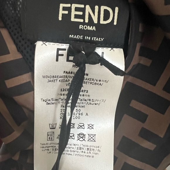 Authentic Fendi reversible jacket, sz 50 - Picture 5 of 6